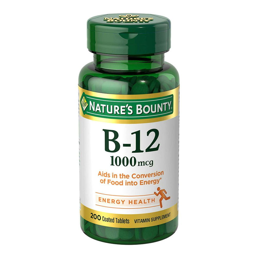 Natures Bounty Vitamin B-12 1000 Mcg Tablets, Value Size, 200 Ea